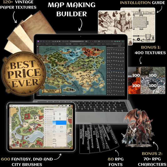 1/2 Complete Rpg Map Making Bundle