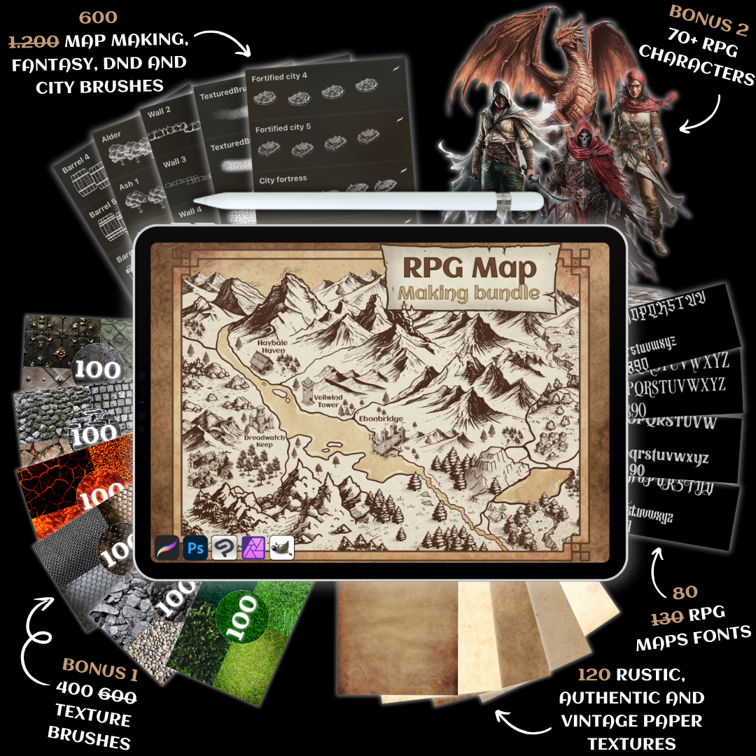 Computer Game Map Rpg 1/2 Complete Rpg Map Making Bundle β RPG Maps Forge