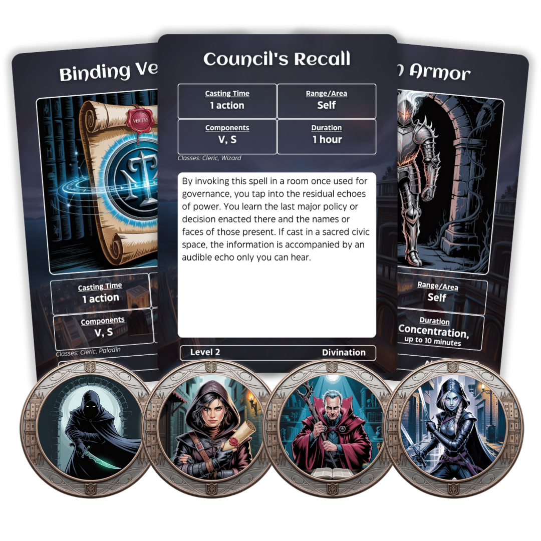 Waterdeep – Spell Cards & Tokens